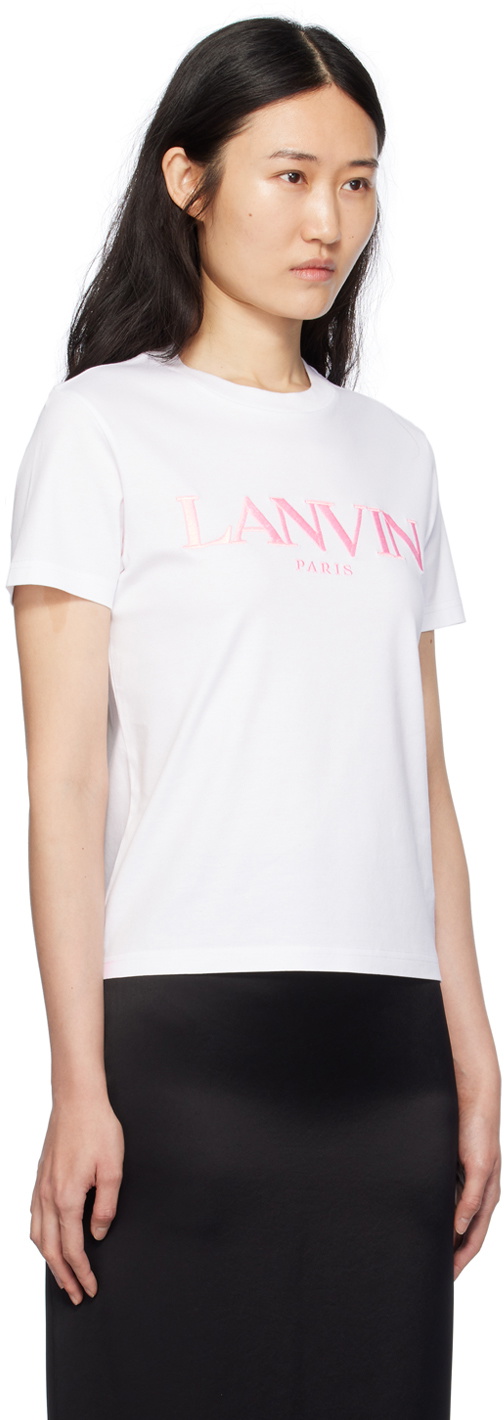 Lanvin White Embroidered T-Shirt