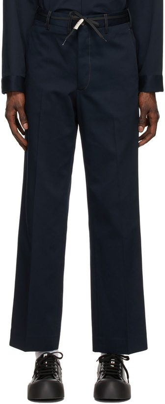 Photo: Marni Navy Chino Trousers