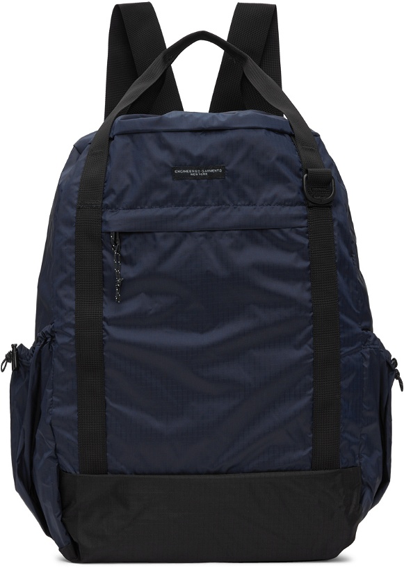 Photo: Engineered Garments Navy Ripstop Backpack