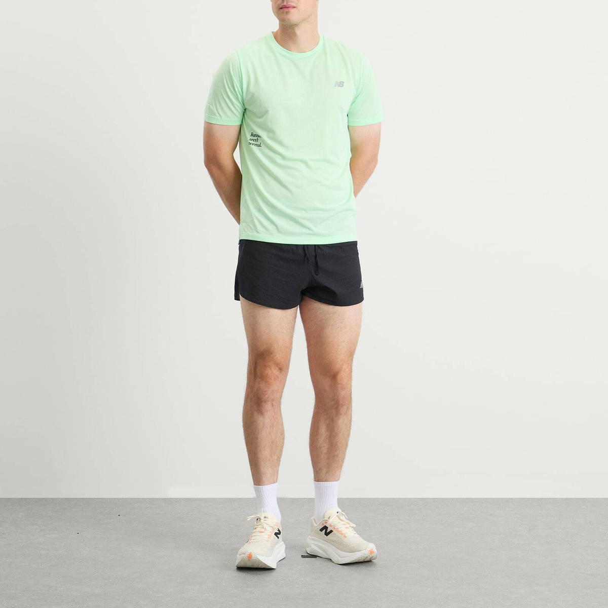 New Balance RAN Graphic T-Shirt in Lab Green