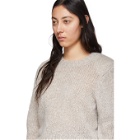 Isabel Marant Grey Mohair Idona Crewneck Sweater