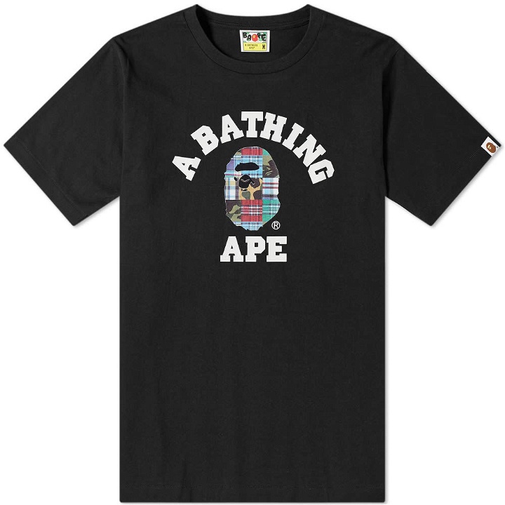 Photo: A Bathing Ape Patchwork College Tee