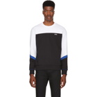 Boss Black and White Salbo Colorblock Sweatshirt