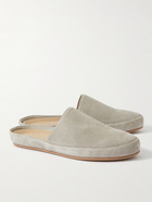 Mulo - Suede Slippers - Gray