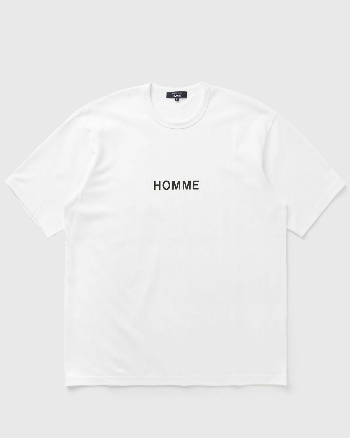 Comme des Garçons Homme TEE White Mens Shortsleefe