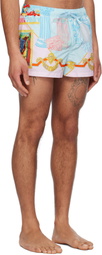 Versace Underwear Multicolor Versace Gallery Swim Shorts