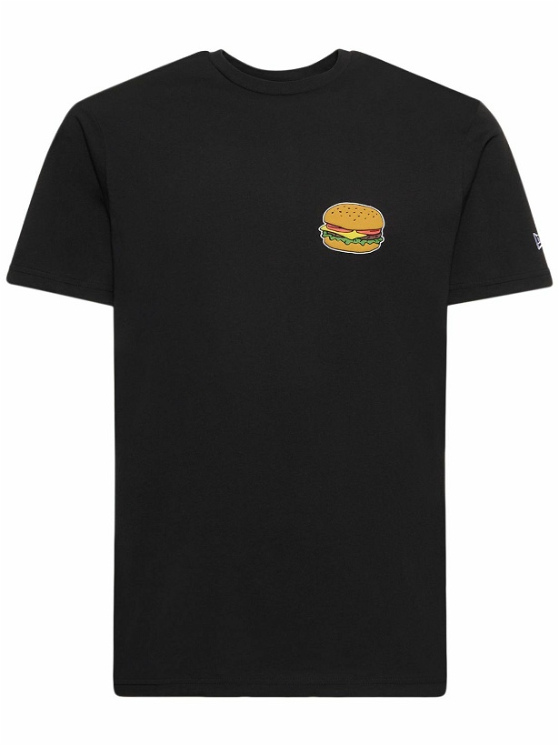 Photo: NEW ERA - Hamburger Printed Cotton T-shirt