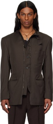 HODAKOVA SSENSE Exclusive Horse Hair Blazer