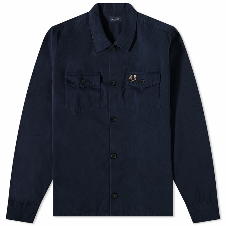 Photo: Fred Perry Authentic Men's Twill Overshirt in Navy