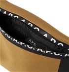 A.P.C. - Savile Logo-Print Tape-Trimmed Tech-Canvas Belt Bag - Brown