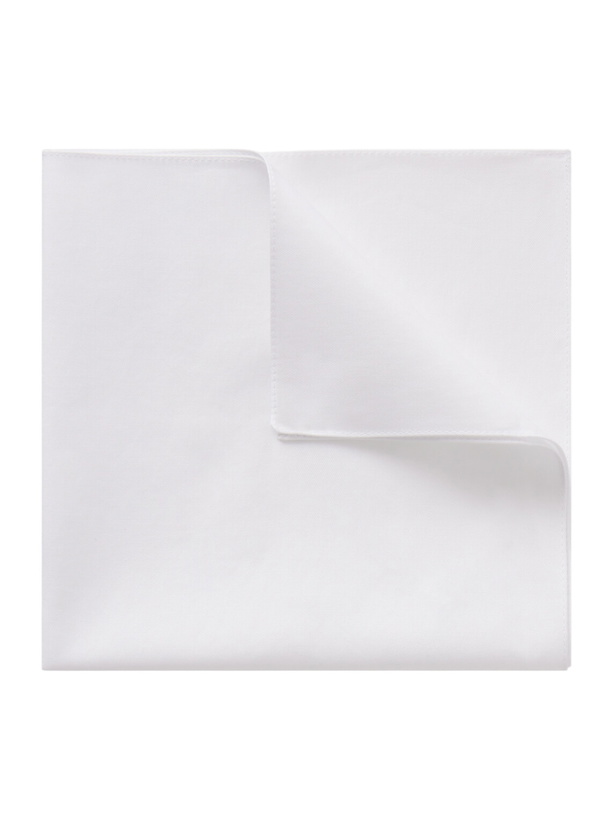 Photo: Brunello Cucinelli - Cotton-Twill Pocket Square