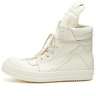 Rick Owens Men's Geobasket Sneakers in Milk