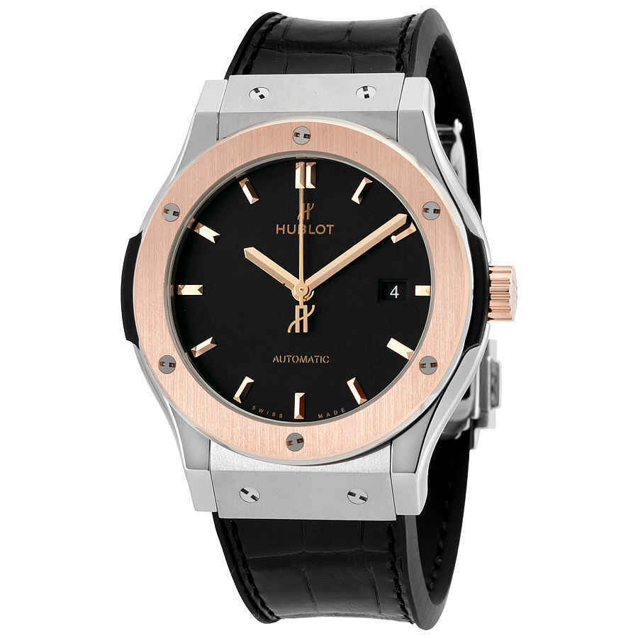 Hublot Classic Fusion Automatic Matte Black Dial Mens Watch 542.NO.1181.LR