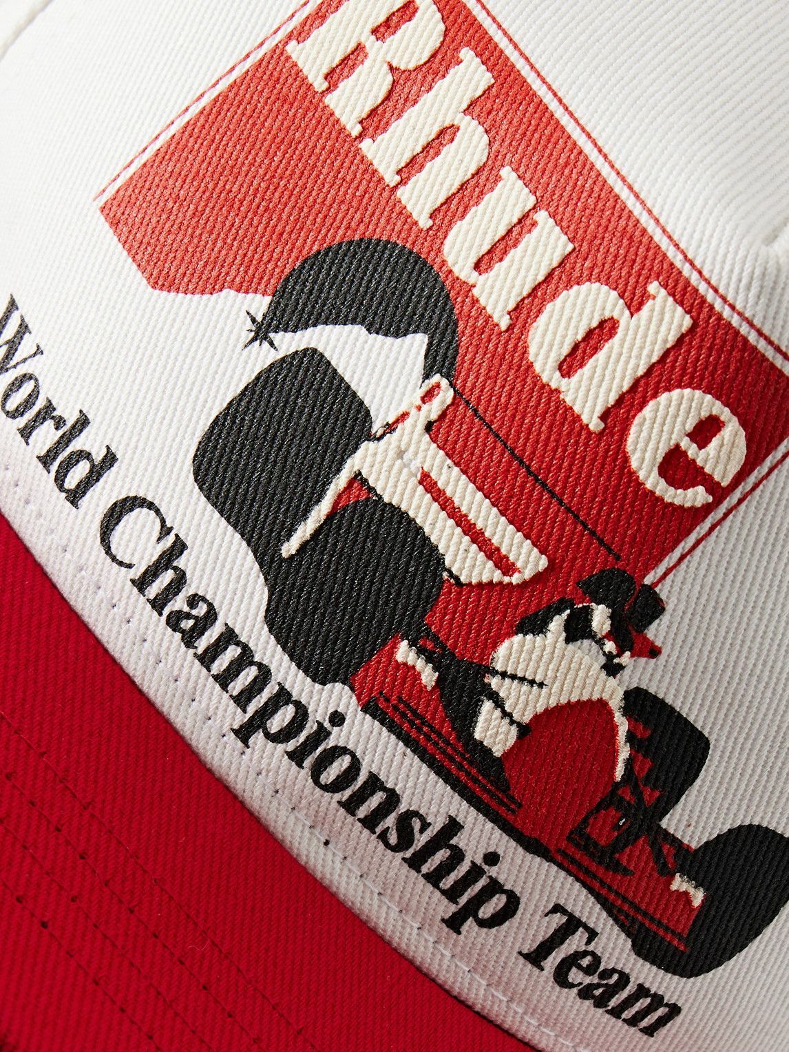 Rhude - Logo-Print Cotton-Twill Baseball Cap