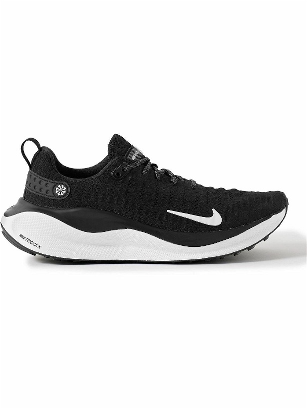 Photo: Nike Running - React Infinity Run 4 Rubber-Trimmed Flyknit Sneakers - Black