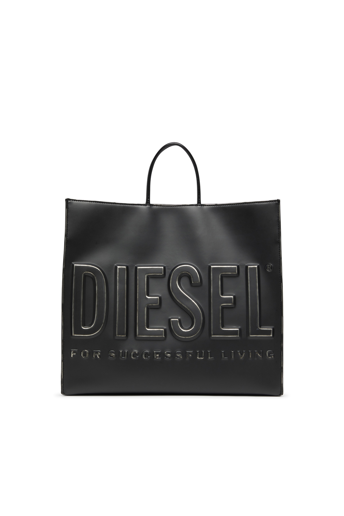 Diesel Dsl 3D Bag with adjustable shoulder strap - Shopping Bags - Unisex - Black