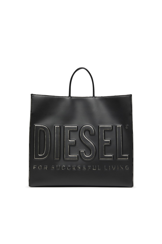 Photo: Diesel Dsl 3D Bag with adjustable shoulder strap - Shopping Bags - Unisex - Black