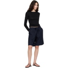 FLORE FLORE Black Olivia Longsleeve T-shirt