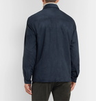 Loro Piana - Rain System Suede Shirt Jacket - Navy