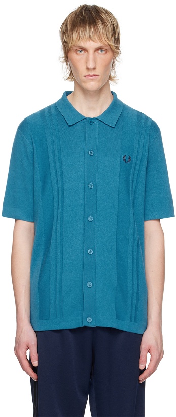 Photo: Fred Perry Blue Button Shirt