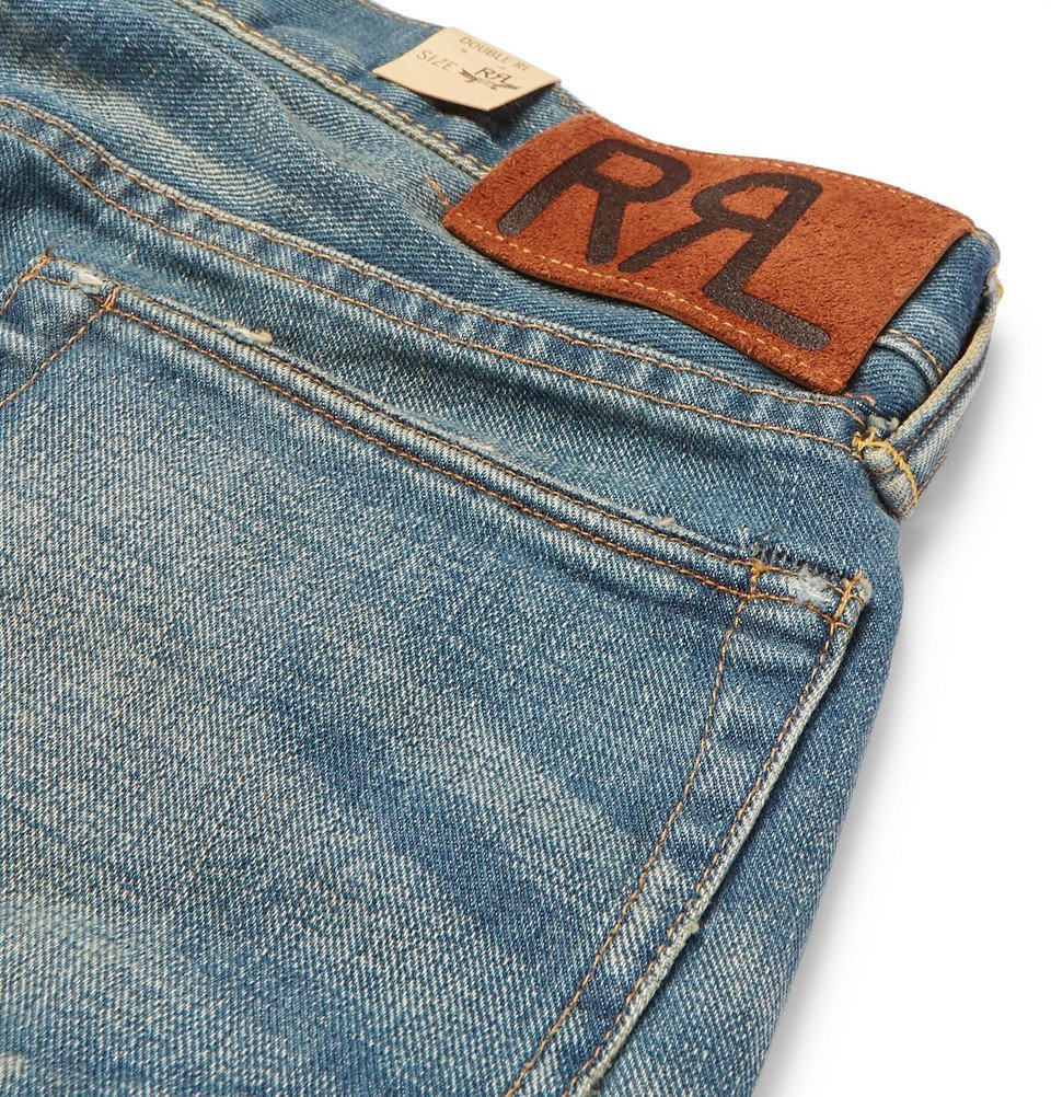 RRL - Ridgway Slim-Fit Distressed Selvedge Denim Jeans - Men - Indigo RRL