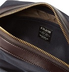 Filson - Leather-Trimmed Cotton-Canvas Wash Bag - Men - Navy