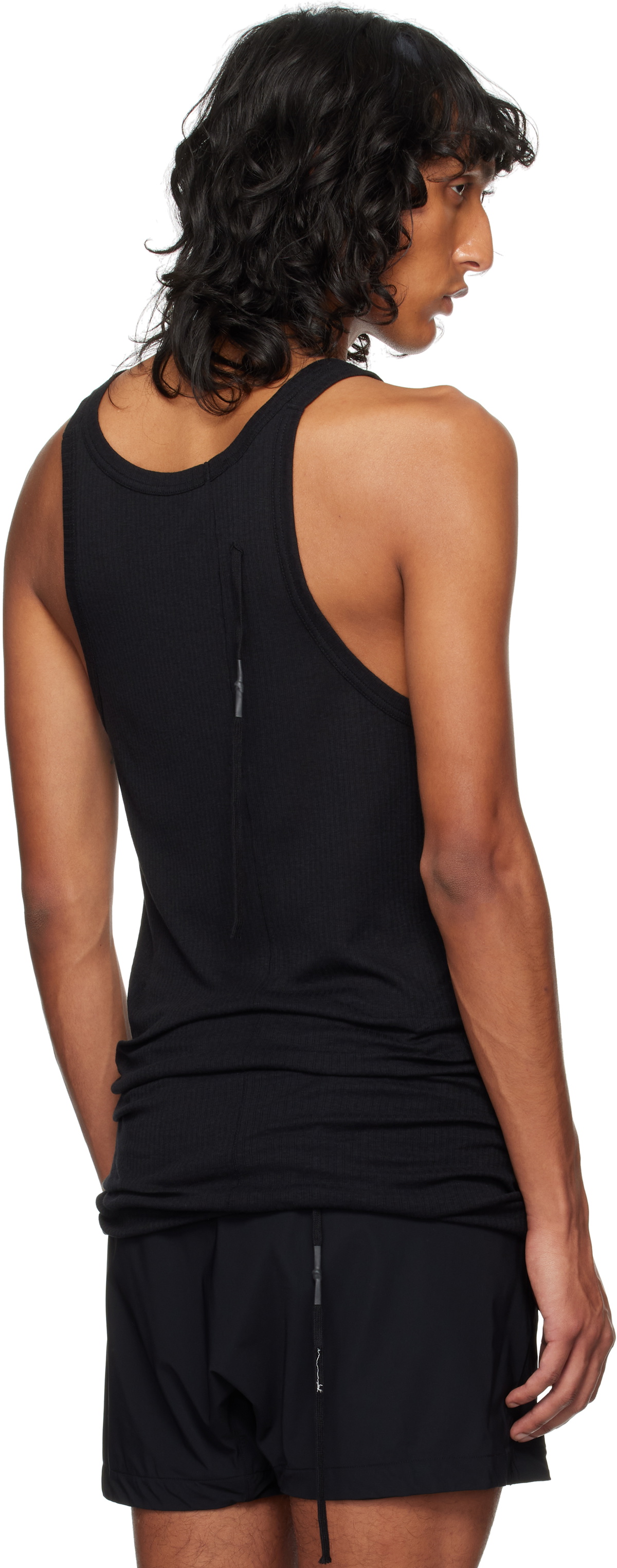 11 by Boris Bidjan Saberi Black T1B Tank Top