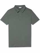Sunspel - Cotton-Piqué Polo Shirt - Gray