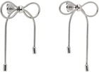 Marland Backus Silver Bow Earrings