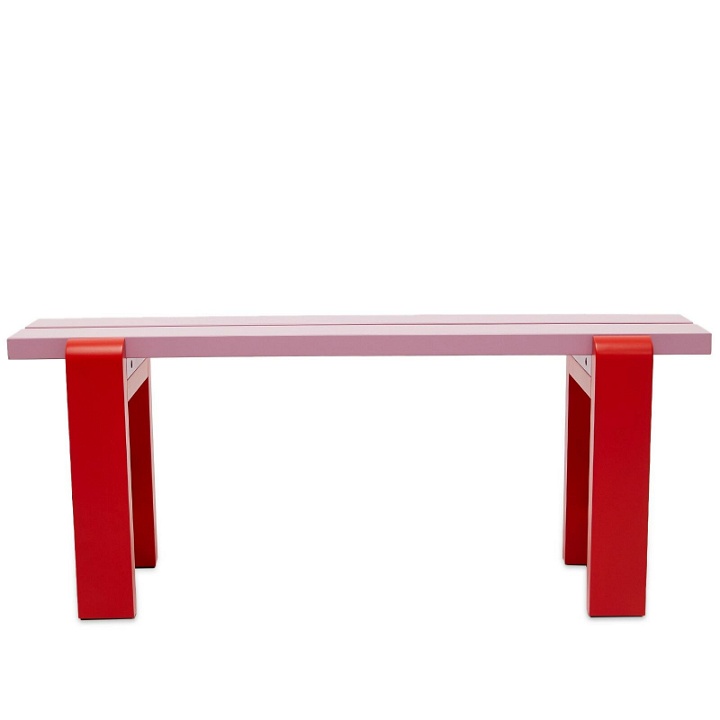 Photo: END. x HAY Weekday Bench in Rose/Red