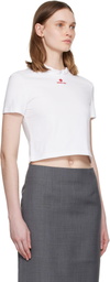 SHUSHU/TONG White Wave Lace Collar T-shirt