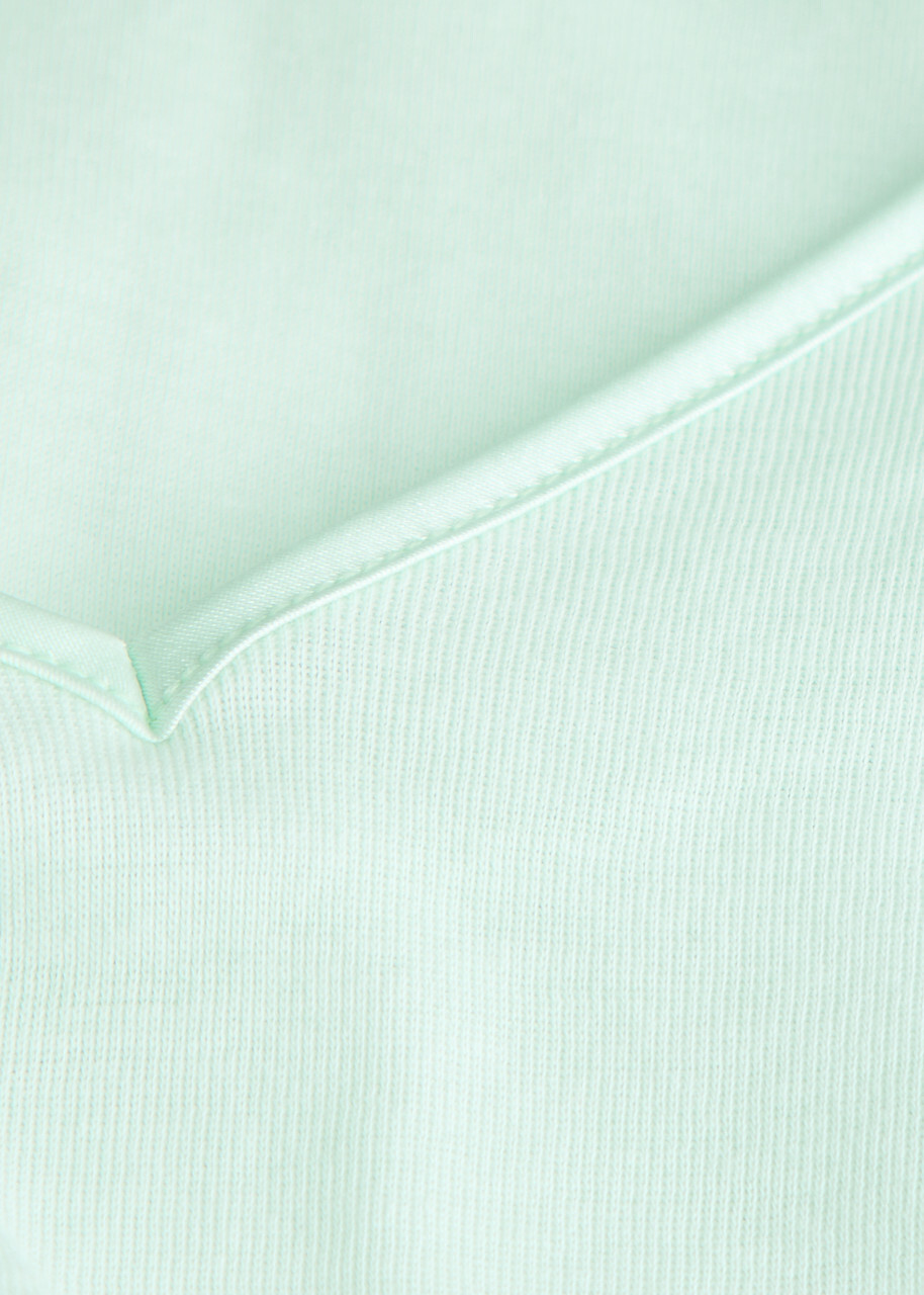 Hanro Seamless Cotton top Light Blue