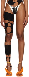 Rui Black Cutout Single Stocking