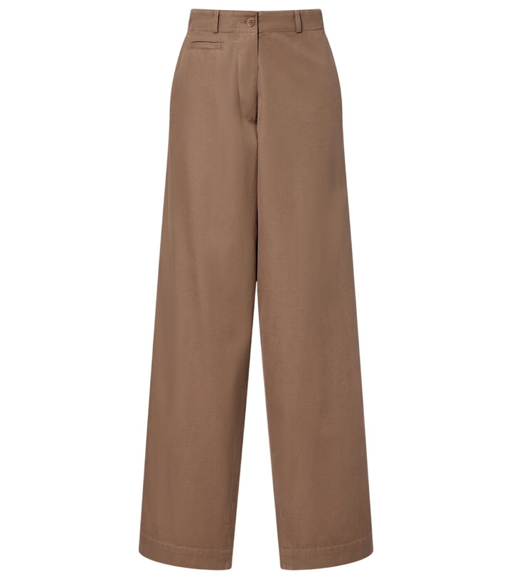 Photo: The Row Fadry cotton-blend gabardine wide-leg pants
