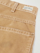 RRL - Hamilton Straight-Leg Double-Knee Distressed Cotton-Canvas Trousers - Brown