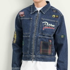 Patta Men's Whole Lotta Labels Denim Jacket in Blue