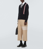 Thom Browne RWB Stripe cotton cardigan