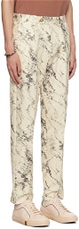 Paul Smith White Printed Trousers