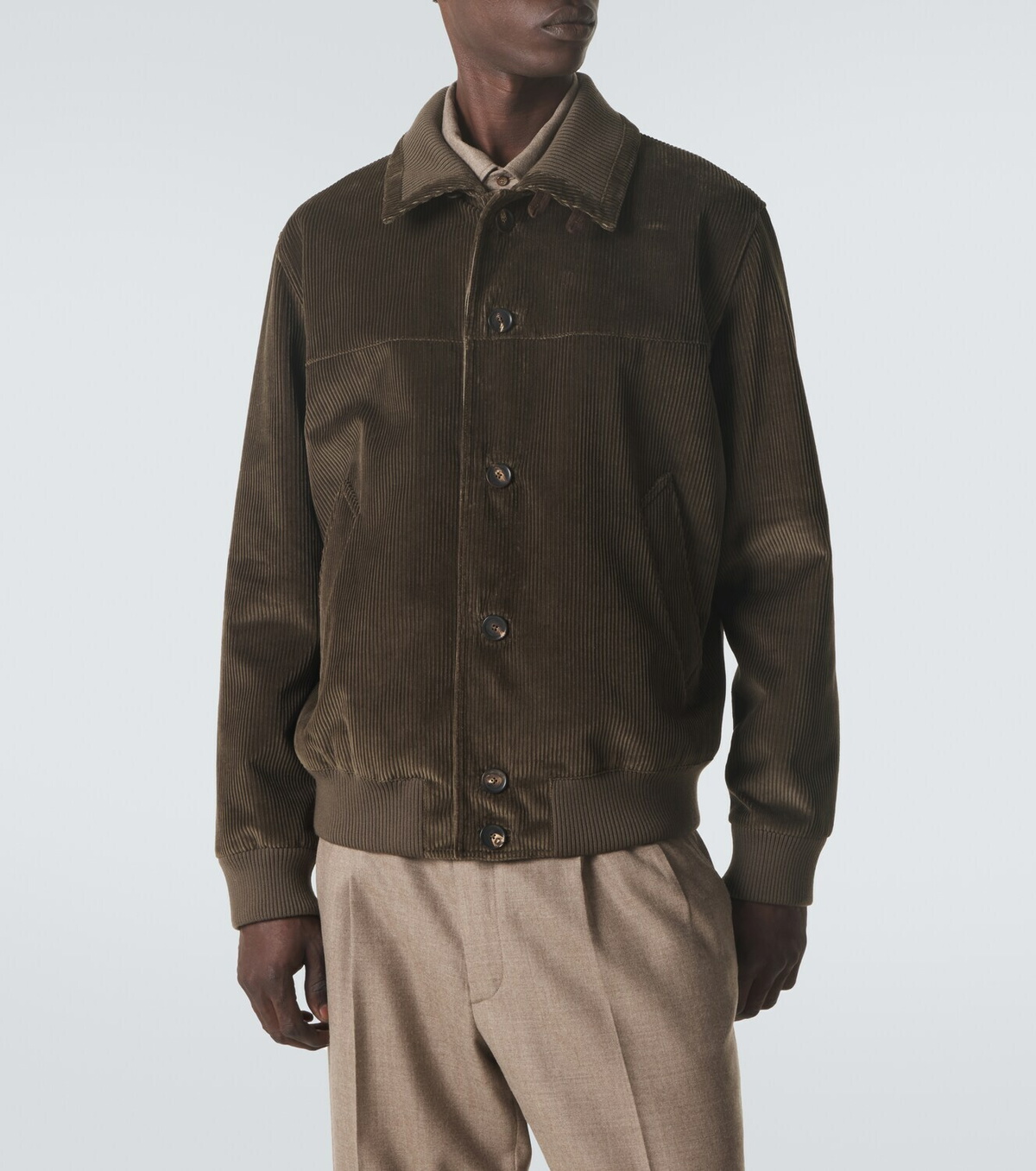 Loro Piana Merremma cotton corduroy bomber jacket
