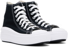 Converse Black & White Chuck Taylor All Star Move High Top Sneaker