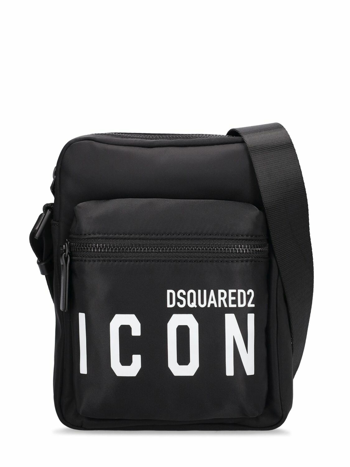Photo: DSQUARED2 - Icon Print Tech Medium Crossbody Bag