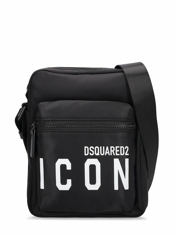 Photo: DSQUARED2 - Icon Print Tech Medium Crossbody Bag