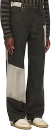 Eckhaus Latta Gray Wide Leg Jeans