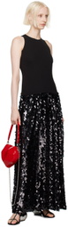 SIMONMILLER Black Memphis Crepe Sequin Maxi Dress