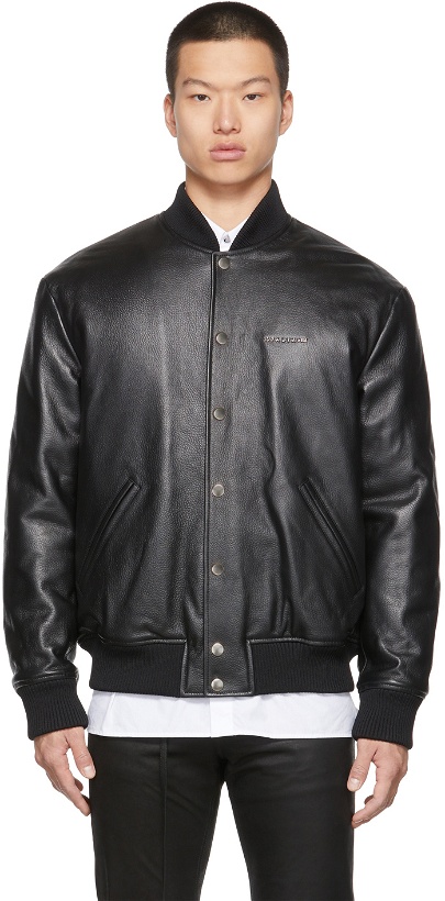 Photo: 1017 ALYX 9SM Leather Varsity Jacket