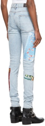 AMIRI Blue Playboy Edition Magazine Jeans