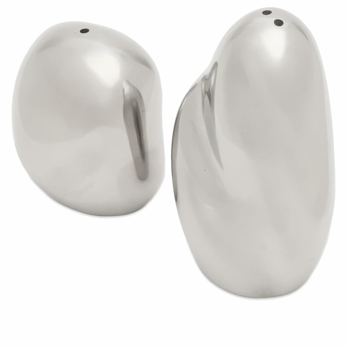 ferm LIVING Orevo Salt and Pepper Shakers - Set of 2 in Steel 