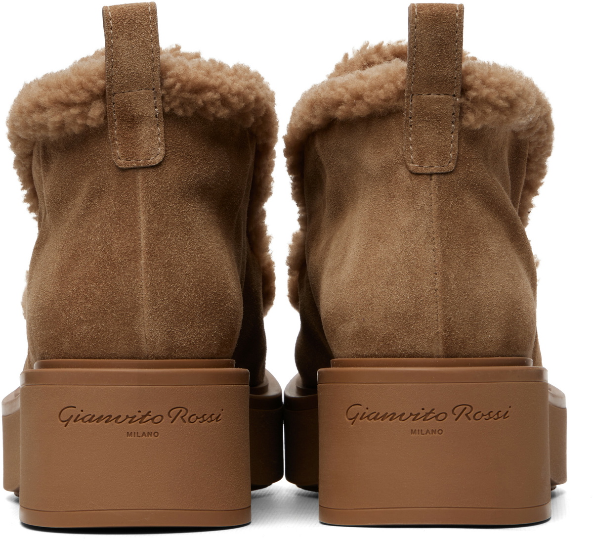 Gianvito Rossi Beige Yari Boots