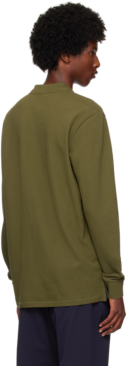 PS by Paul Smith Green Zebra Long Sleeve Polo
