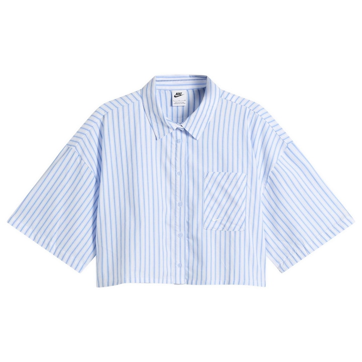 Photo: Nike Women's Stripe Shirt in Blue/White